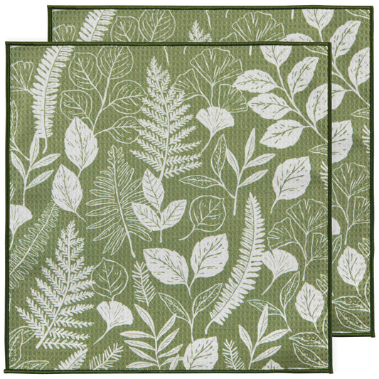 Renew Microfibre Dishcloth- Fern & Frond Set of 2