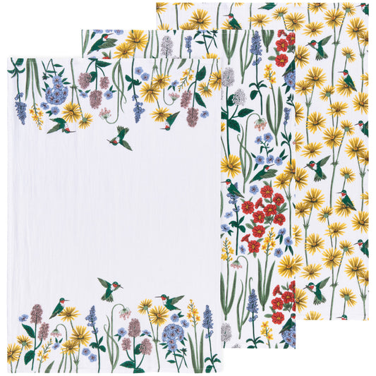 Hummingbird Baker's Floursack- Set of 3 Assorted