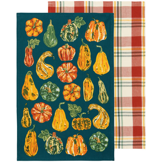 Harvest Gourds Dish Towel
