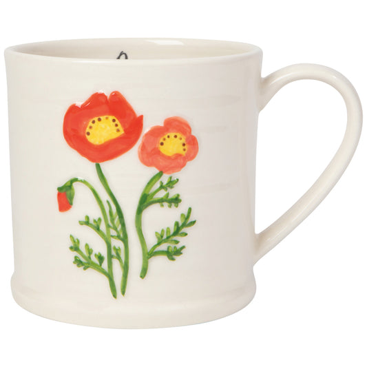 Floral Poppy Mug