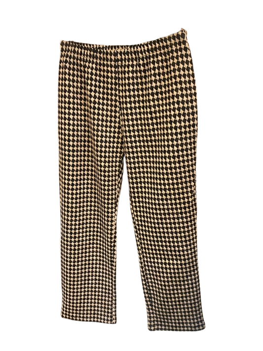 Black and Tan Houndstooth Pants
