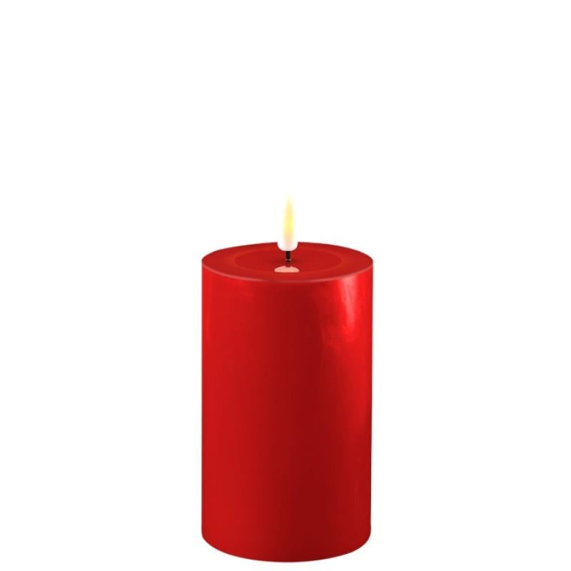 Red Wetlook LED Candle 3" x 5"