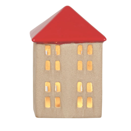 Ceramic LED Building with Red Roof