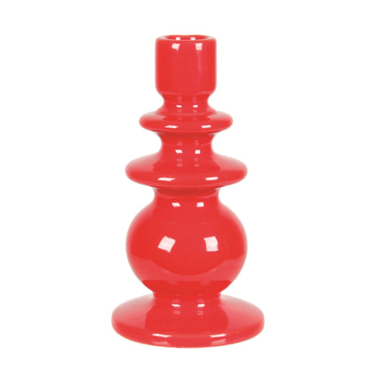 Red Ceramic Taper Holder
