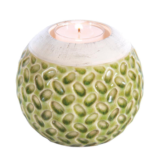Green Ceramic Globe Tealight Holder