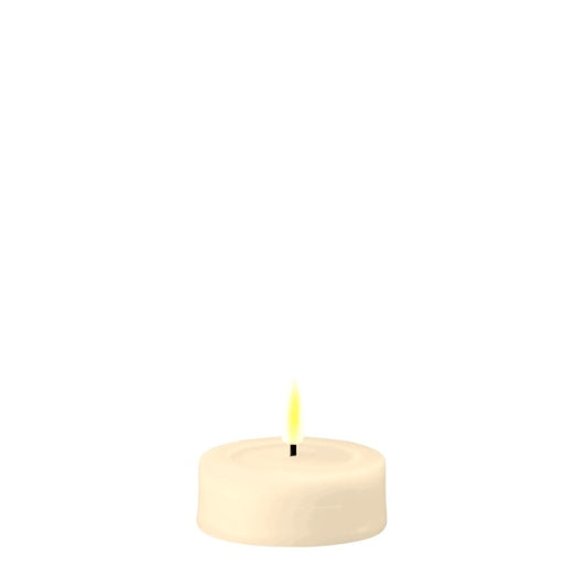 Cream Wetlook LED Tealight Candle (set of 2)