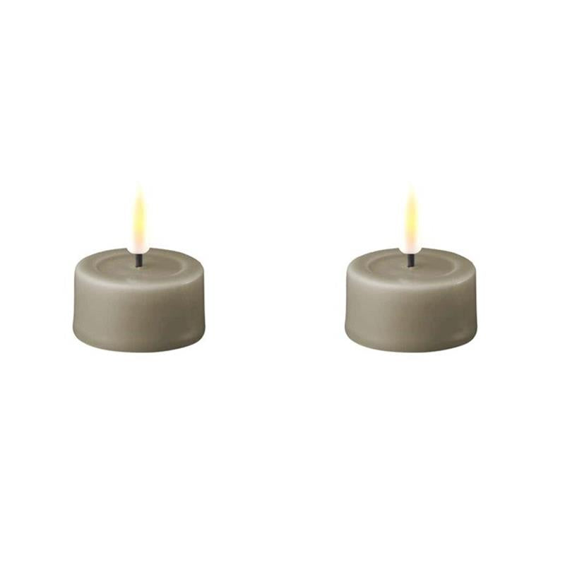 Sand Tealight Wetlook LED Candle (set of 2)