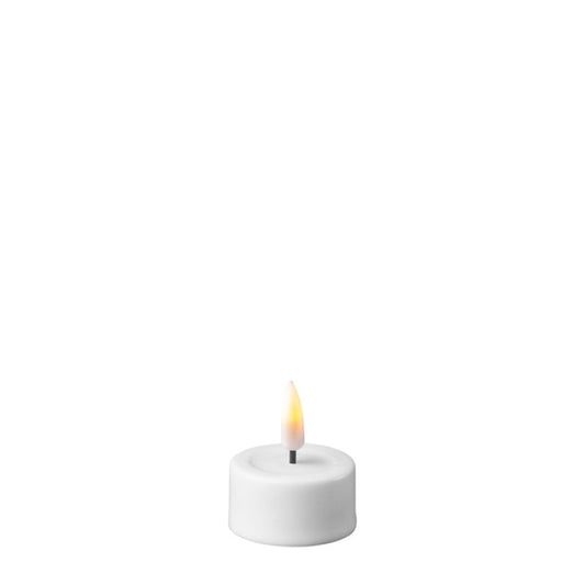 White Wetlook LED Tealight Candle (set of 2)