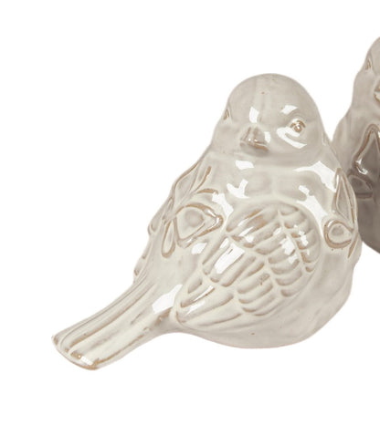White Ceramic Bird - Assorted