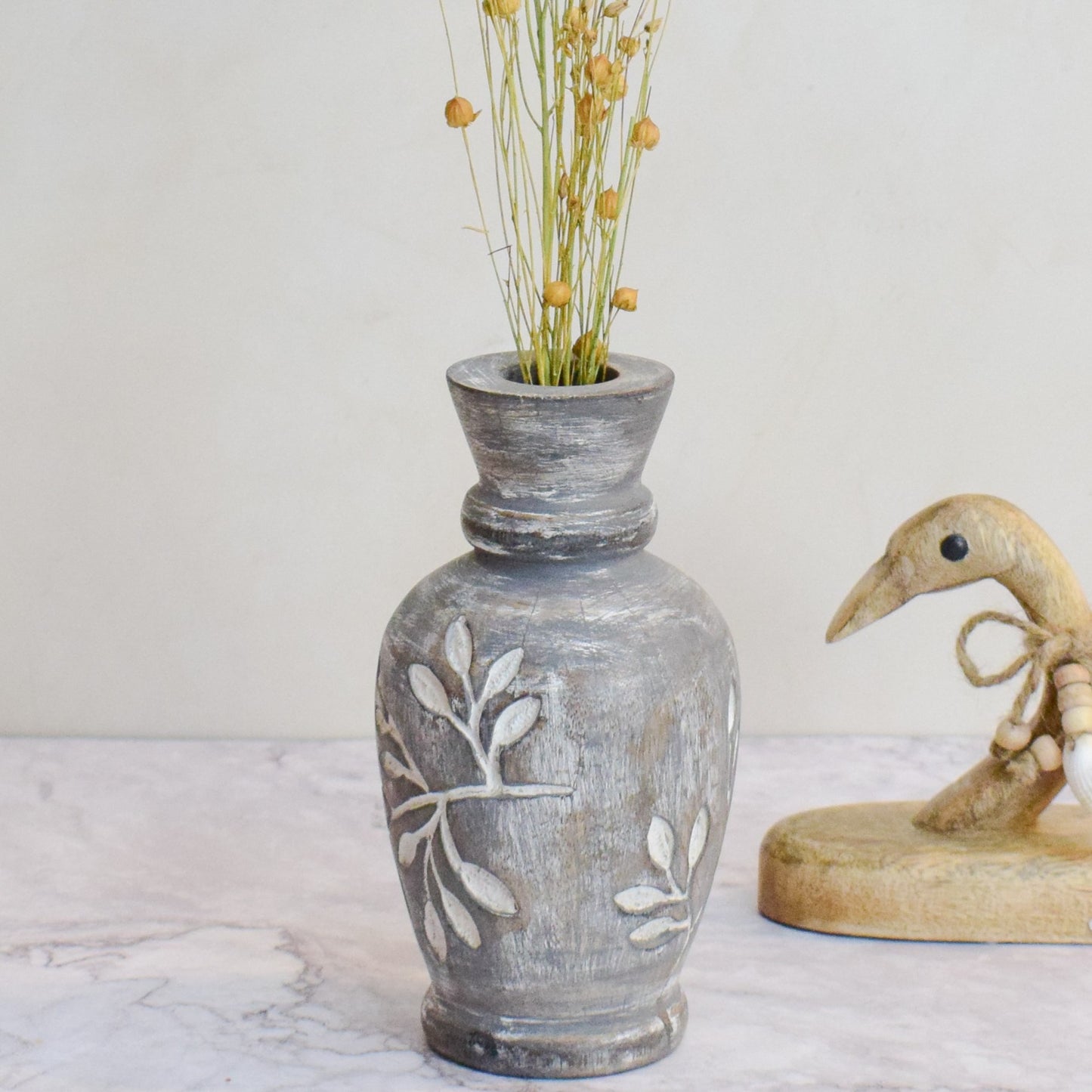 Wooden Jade vase