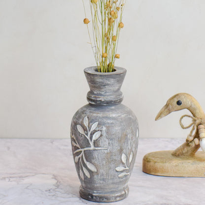 Wooden Jade vase