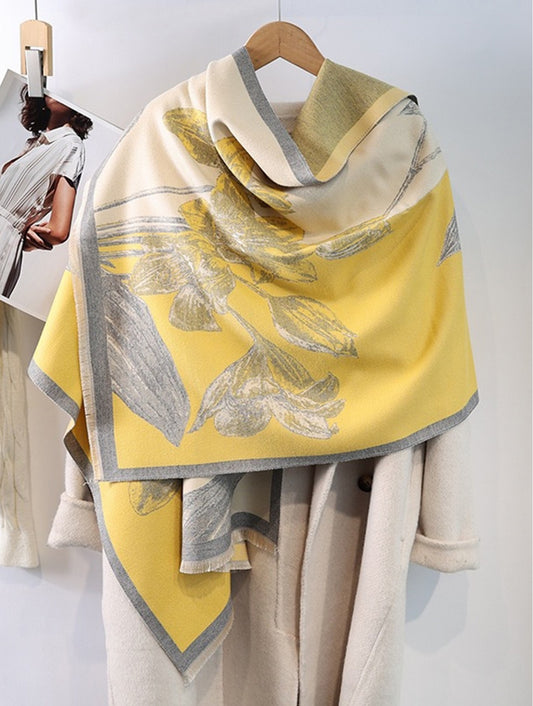 Yellow Blanket Scarf