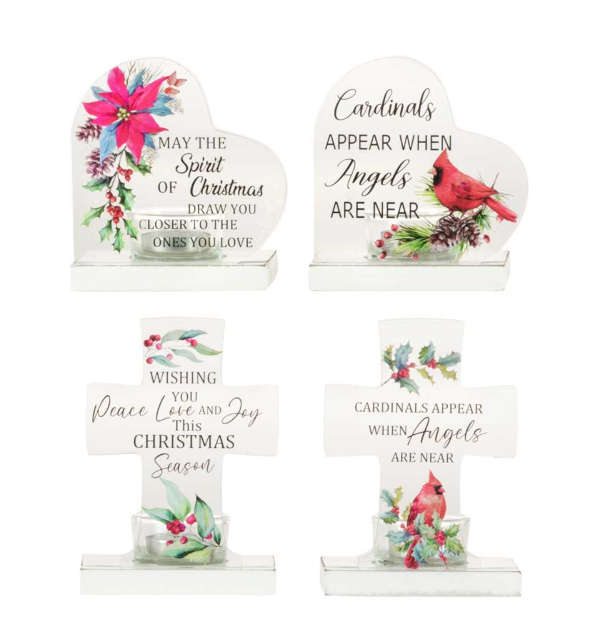 5" Candle Holder w/Greeting