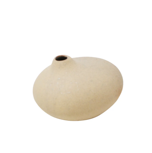 Beige Short Vase