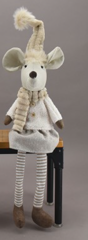 Cream and Natural Sitting Mouse  - Assorted Styles
