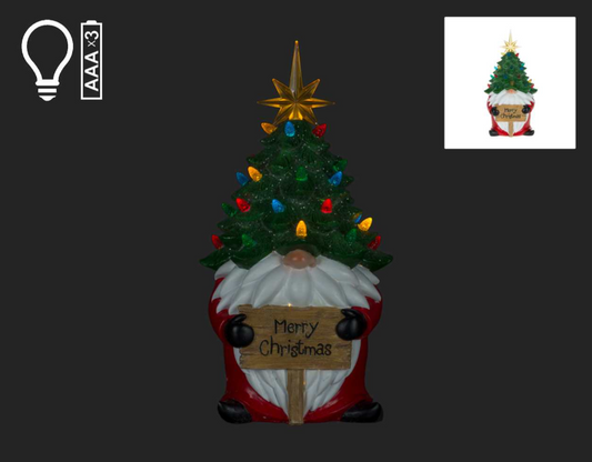 Santa with LED Tree Hat