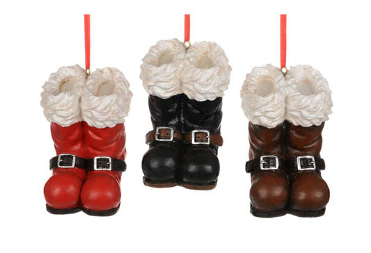 Santa Boots Ornament- Assorted Styles