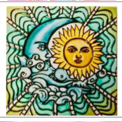 Benaya Trivet Celestial Sun and Moon