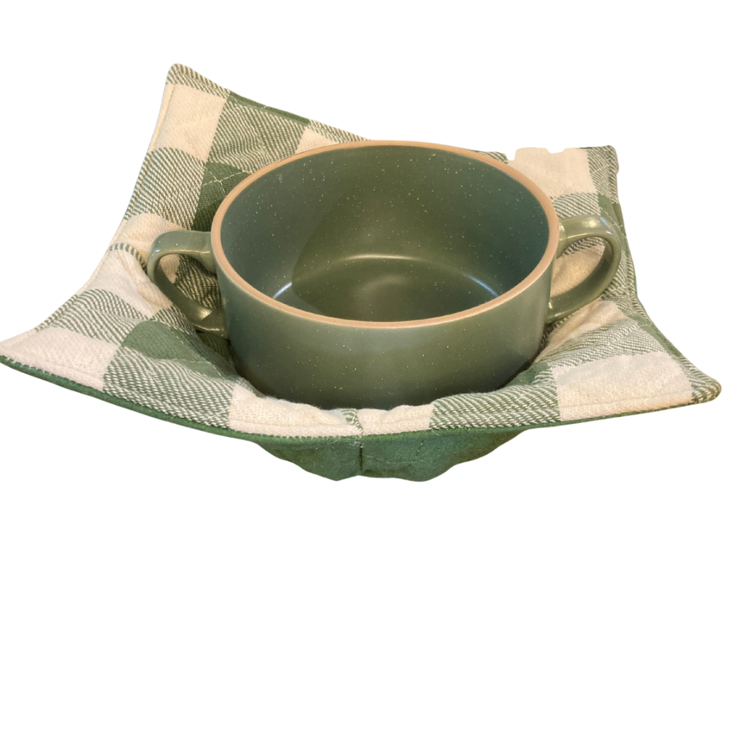 Elm Green Soup Bowl with Bowl Cozy