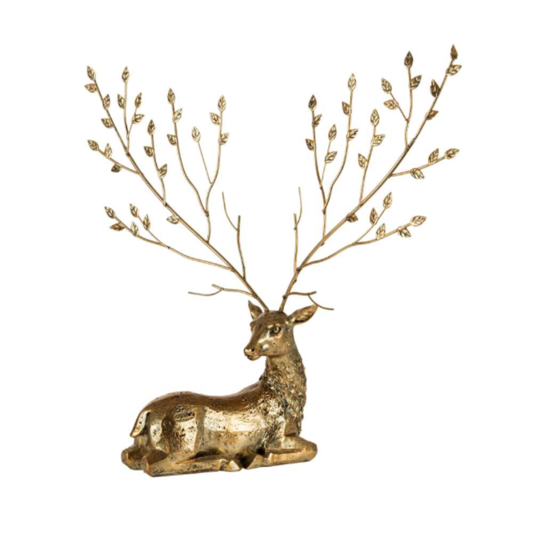 Gold Laying Reindeer