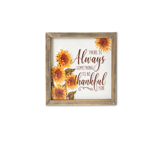 Fall Thankful Embossed Sign