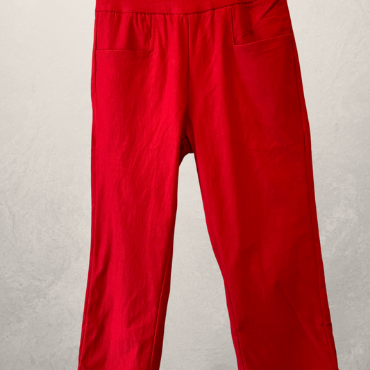 Red Capri Pant