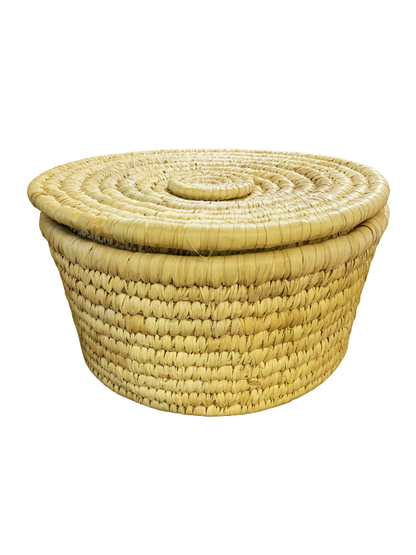 Palm Lidded Basket - Assorted Sizes