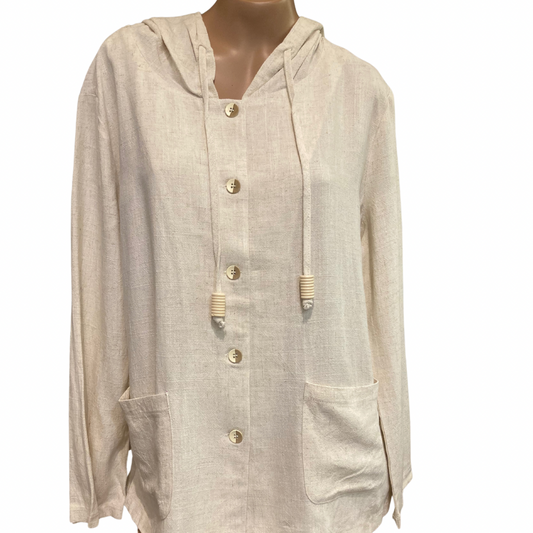 Natural Hooded Jacket