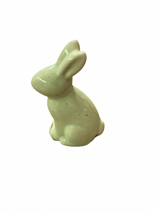 Green Bunny Figurine