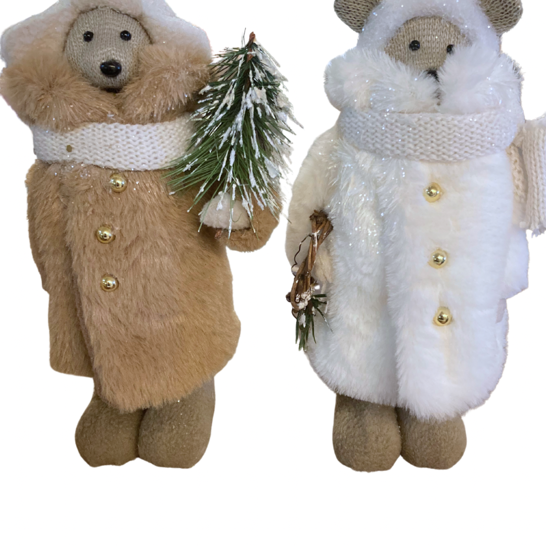 Standing Mouse in Fur Coat - Small -Assorted Styles