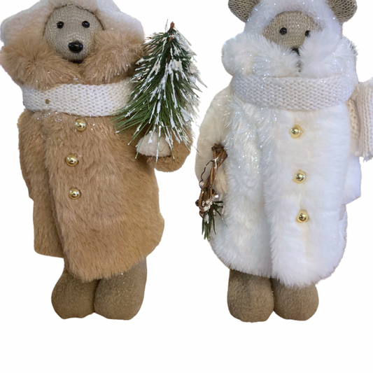 Standing Mouse in Fur Coat - Small -Assorted Styles