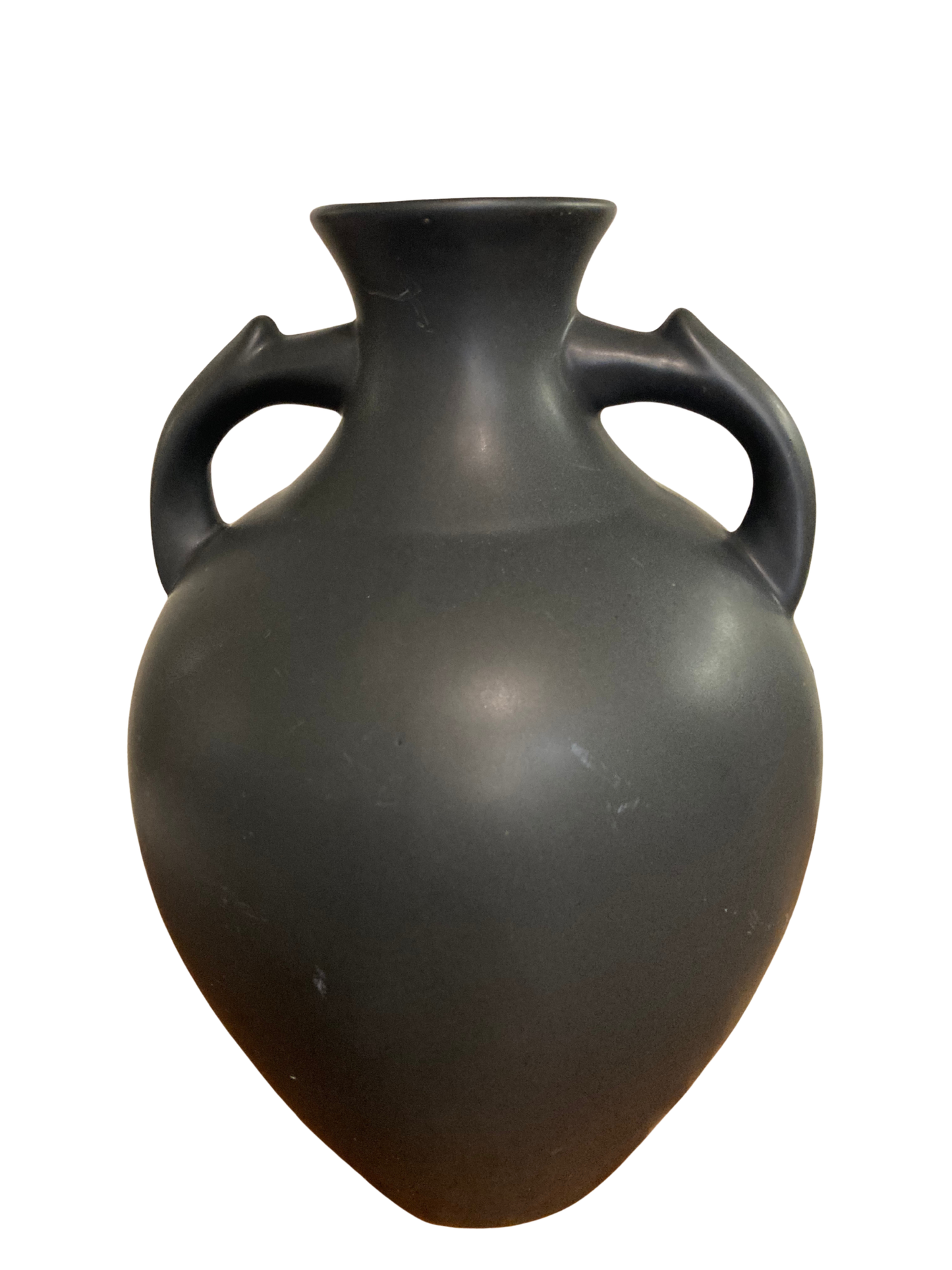 Black Vase with Two Handles