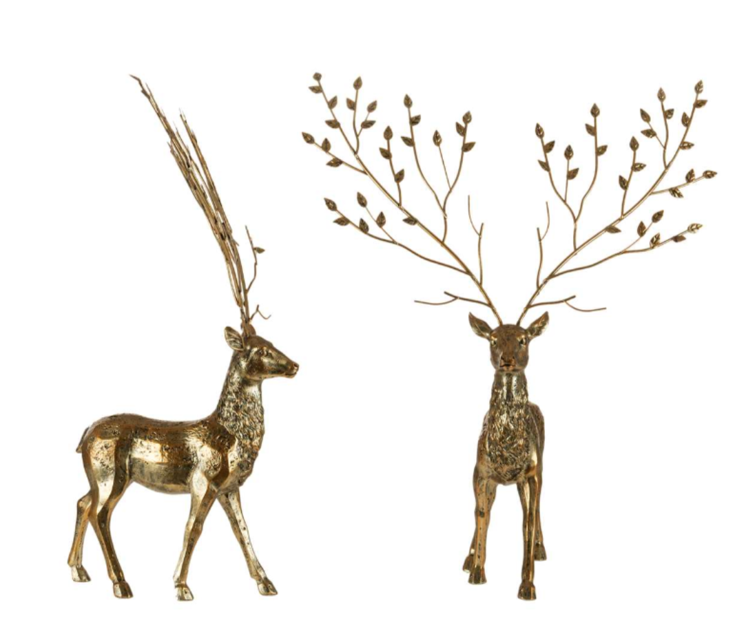 Gold Standing Reindeer