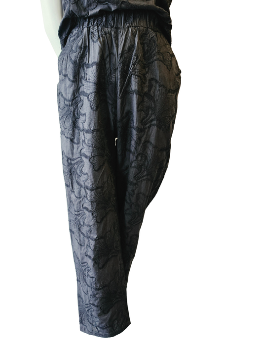Black Pant with Applique