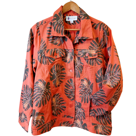 Orange Palm Leaf Jacket