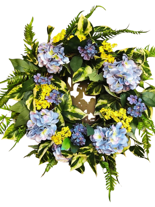 Blue Hydrangea Wreath *Store Pickup Only