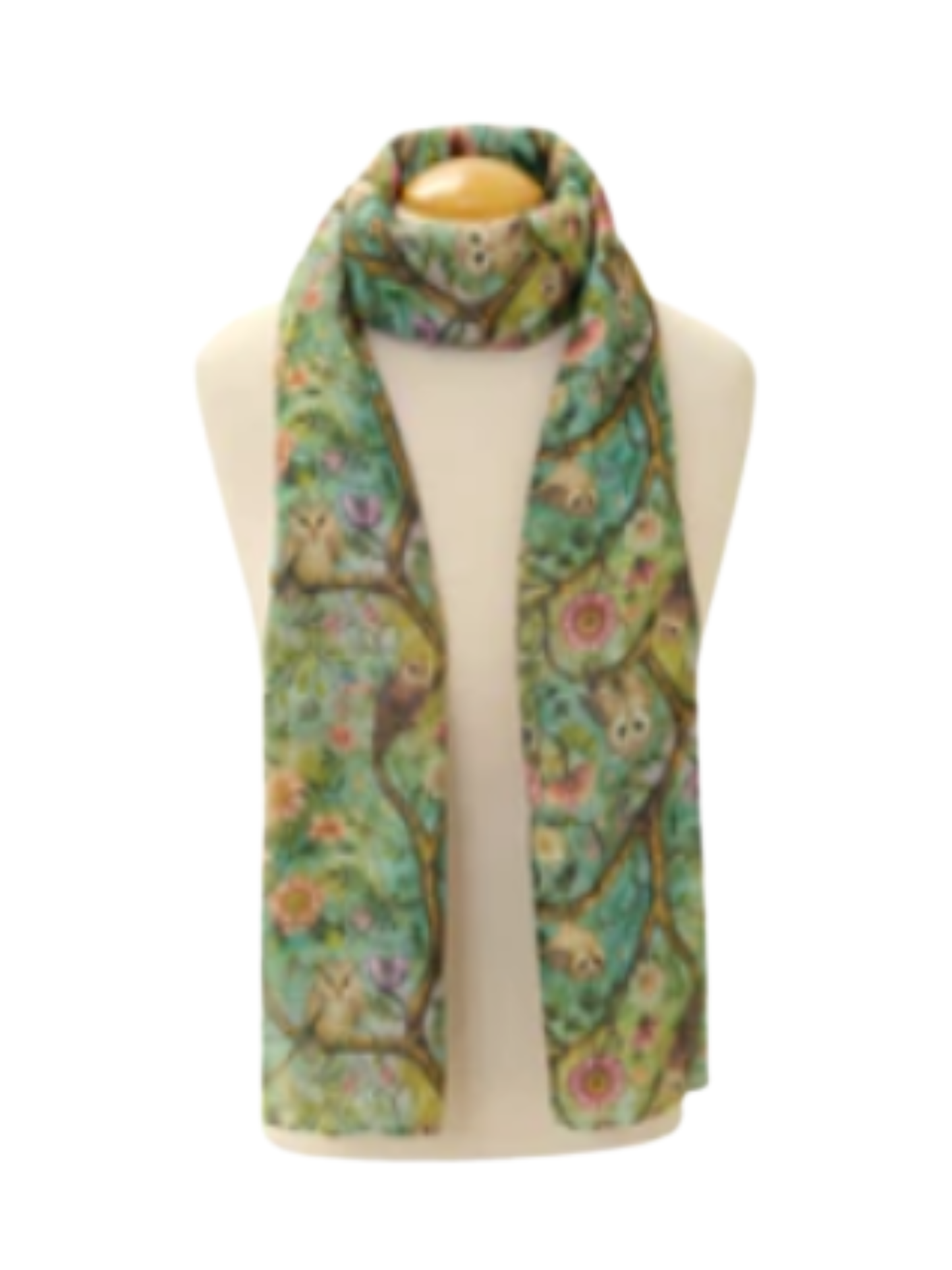 Owl Green Scarf