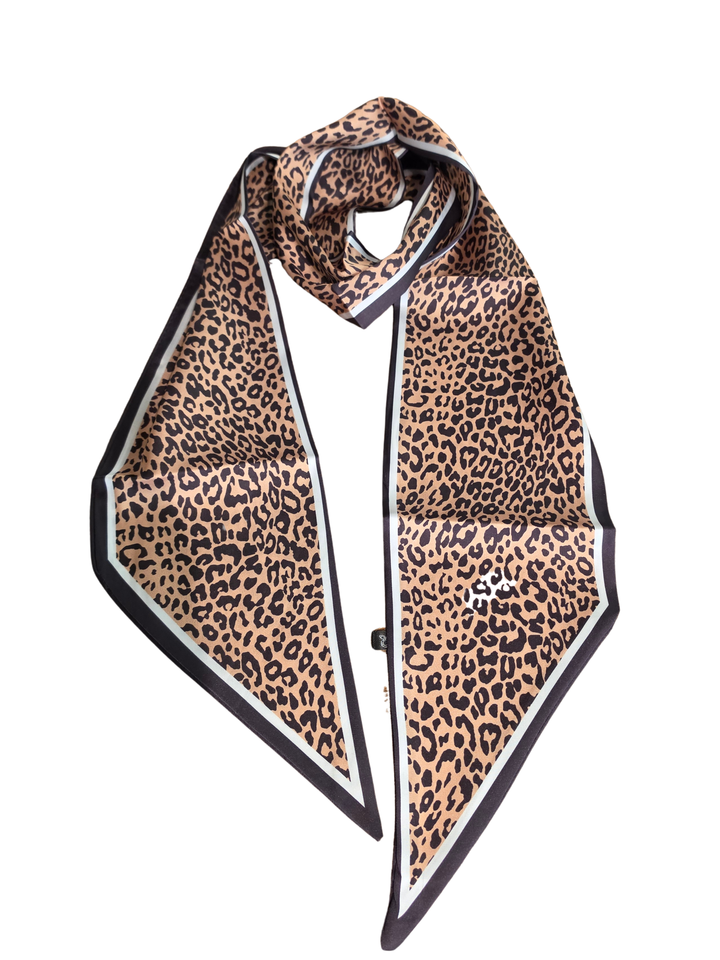 Leopard Print Skinny Scarf
