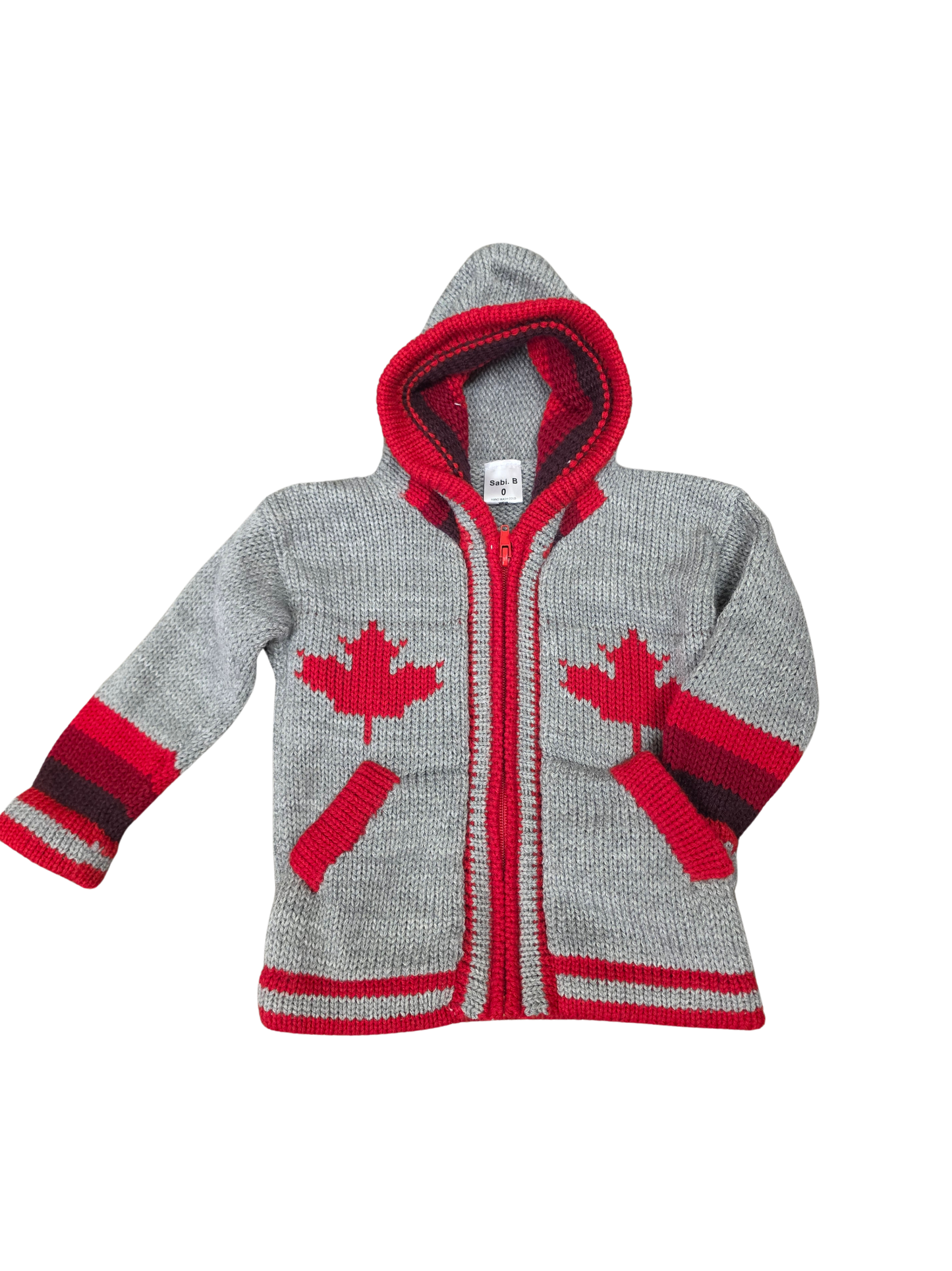 Maple Leaf Kids Sweater - Grey