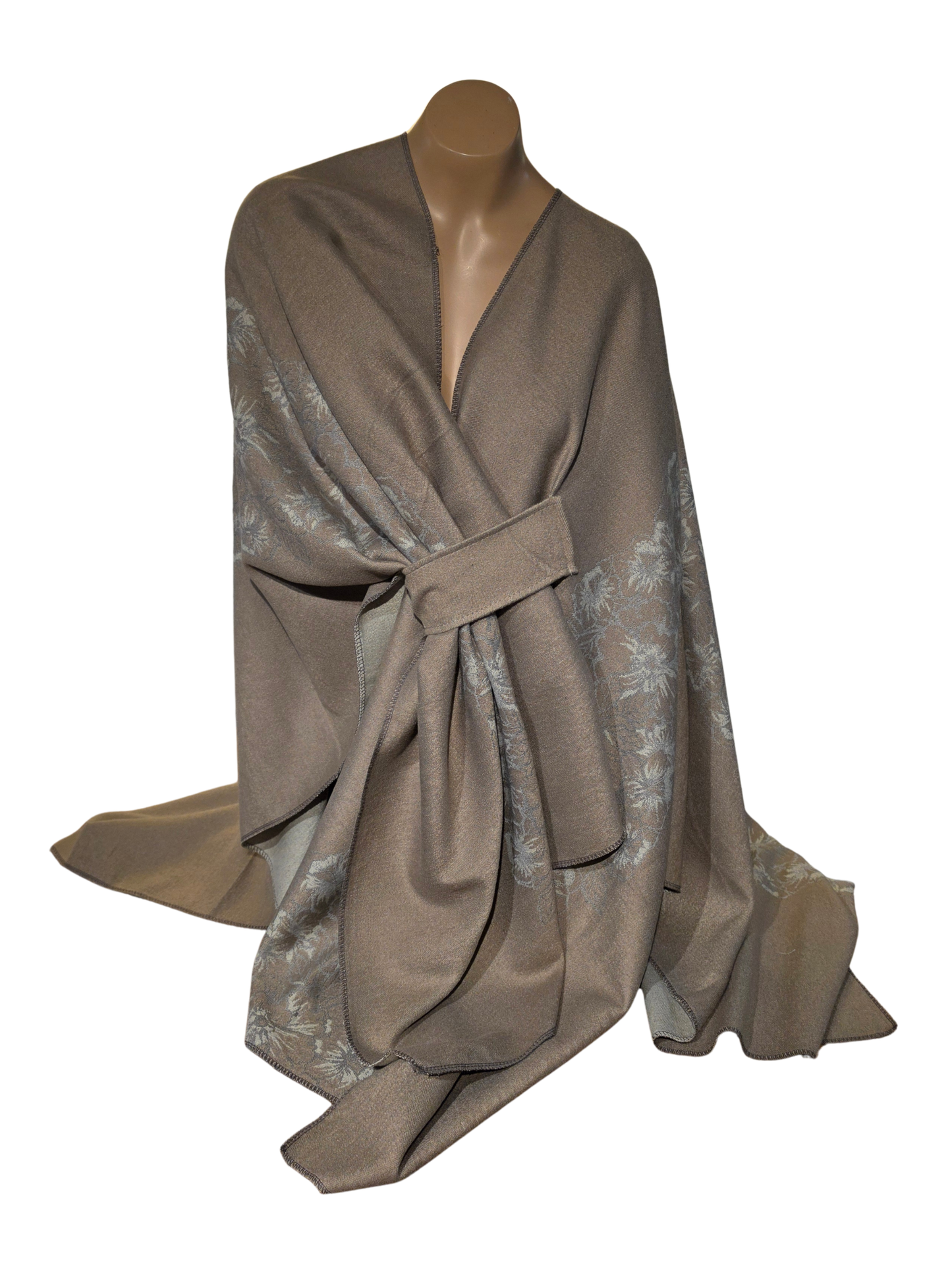 Warm Taupe Cashmere Wrap