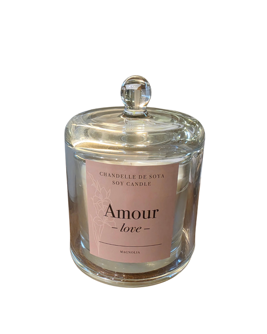 Cloche Soy Candle - Love Magnolia