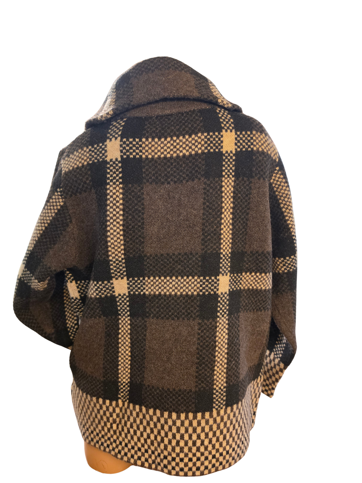 Brown Check Plaid Jacket