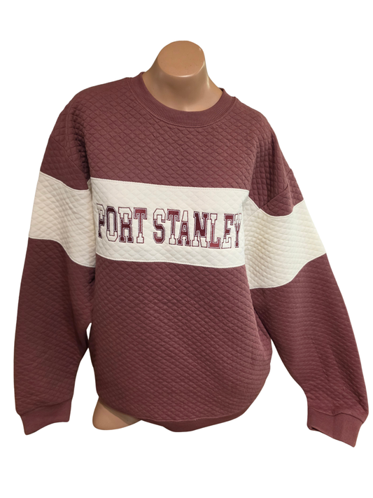 Port Stanley Quilted Crewneck - Nostagia