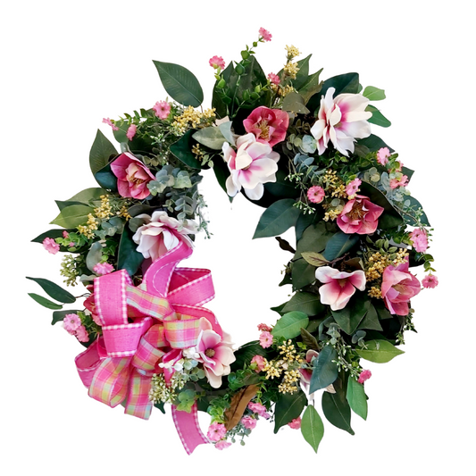 Blushing Bloom Wreath *Pick Up Only