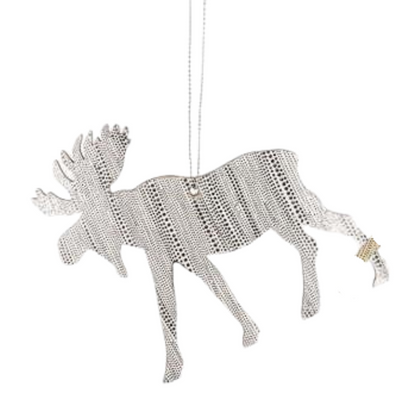 Glitter Moose Ornament (Assort.)