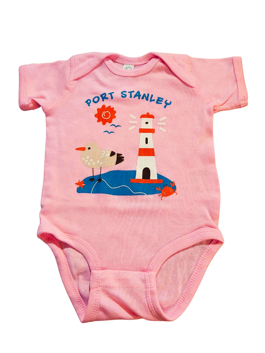 Port Stanley Infant Onesie - Light Pink