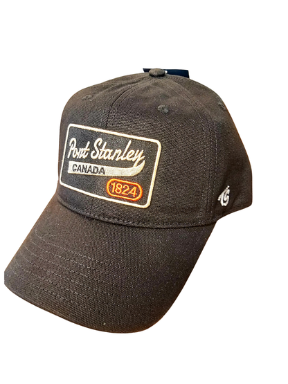 Port Stanley Cotton Waxed Hat- Black