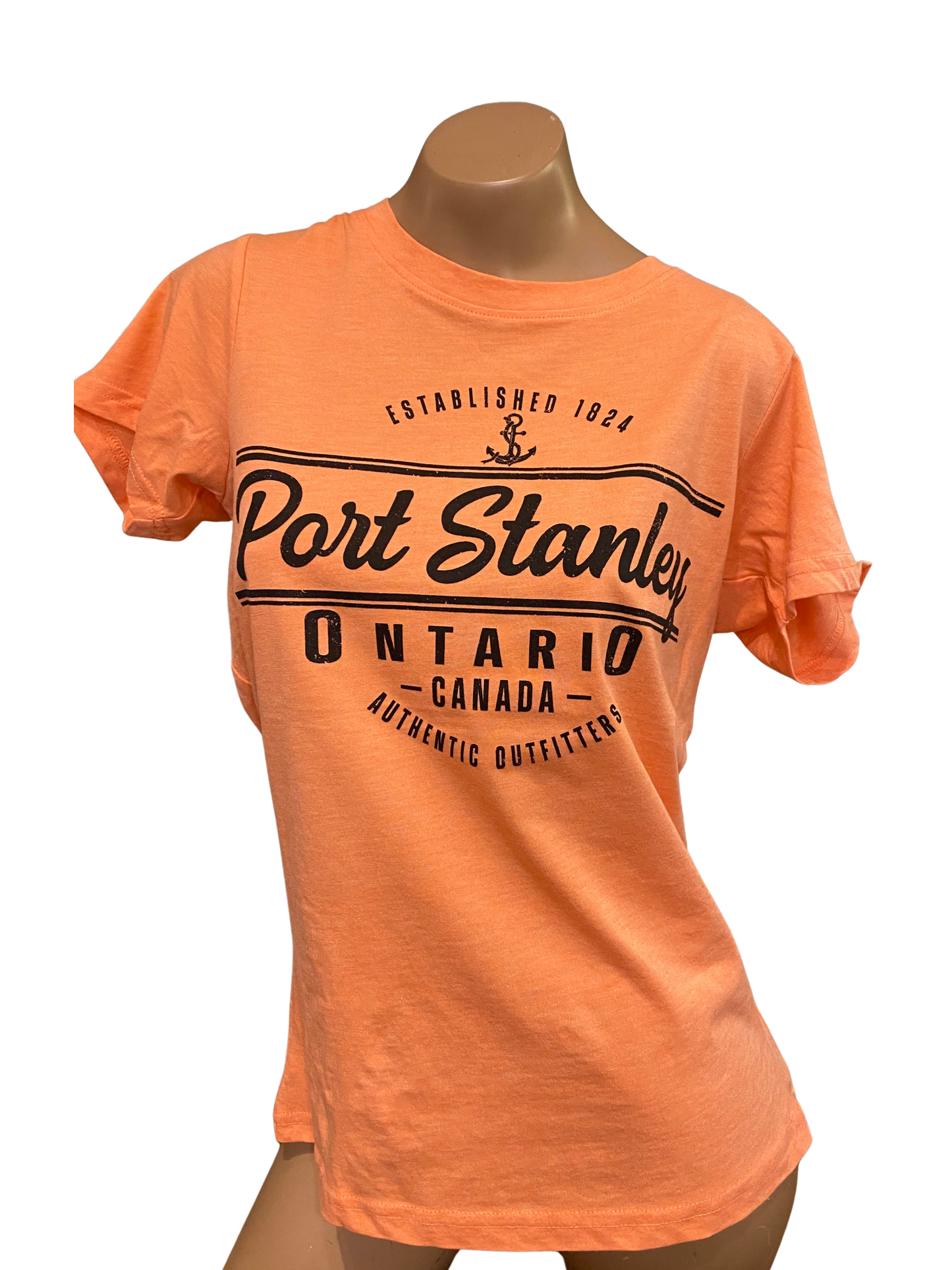 Port Stanley Ladies Comfy Tee- Coral