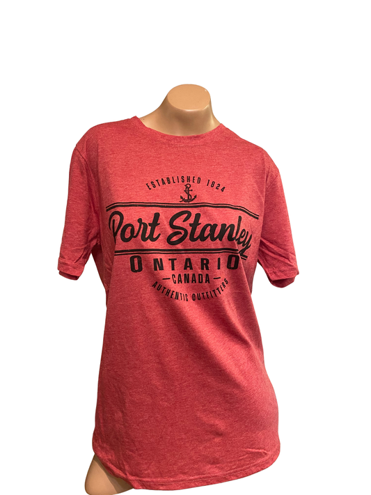 Port Stanley Comfy Tee- Burnt Crimson
