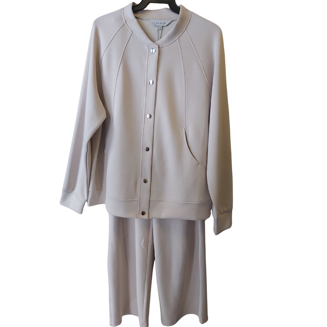 Beige Jacket and Pant Set - Joshua & Company